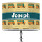 School Bus 16" Drum Lampshade - ON STAND (Poly Film)