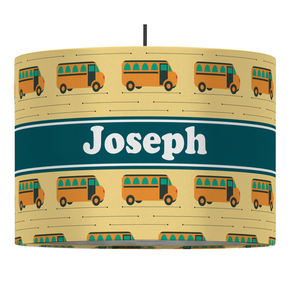 Custom School Bus Drum Pendant Lamp (Personalized)