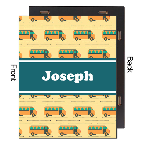 School Bus 16x20 Wood Print - Front & Back View