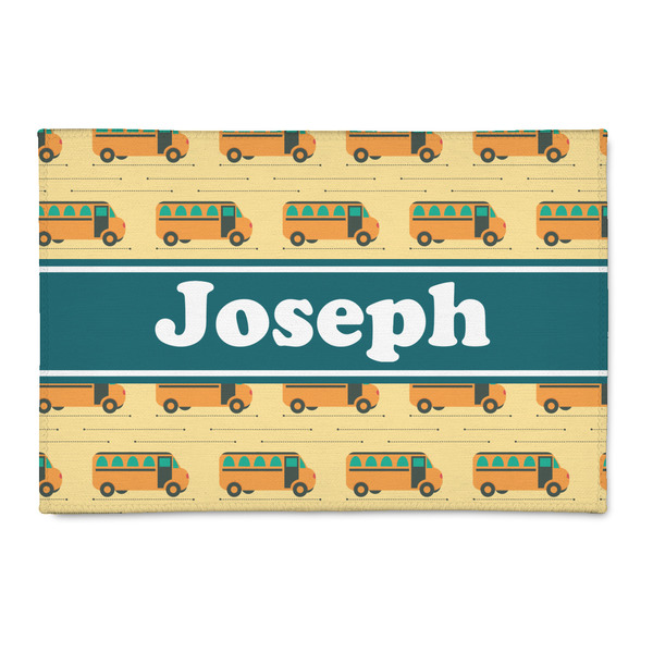 Custom School Bus Patio Rug (Personalized)