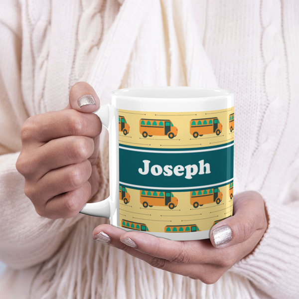 School Bus 20oz Coffee Mug - LIFESTYLE