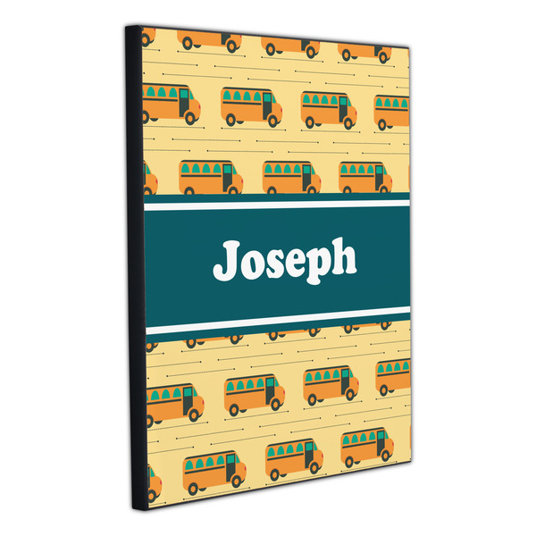 School Bus 20x24 Wood Print - Angle View