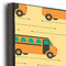 School Bus 20x24 Wood Print - Closeup