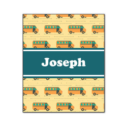 School Bus Wood Print - 20x24 (Personalized)