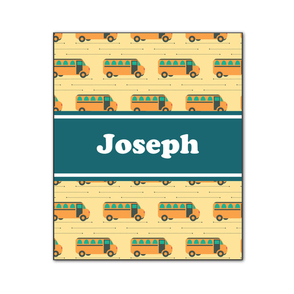 School Bus 20x24 Wood Print - Front View