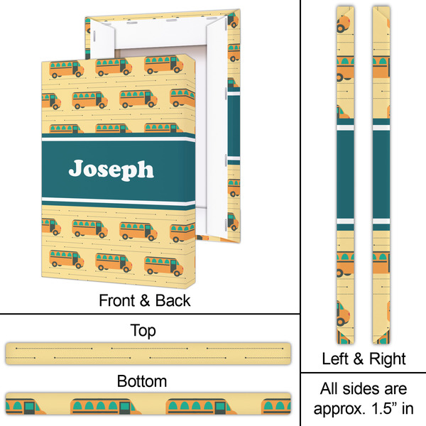 School Bus 20x30 - Canvas Print - Approval