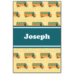 School Bus Wood Print - 20x30 (Personalized)