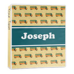 School Bus 3-Ring Binder (Personalized)