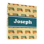 School Bus 3 Ring Binder - Full Wrap - 1" (Personalized)