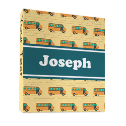 School Bus 3 Ring Binder - Full Wrap - 1" (Personalized)