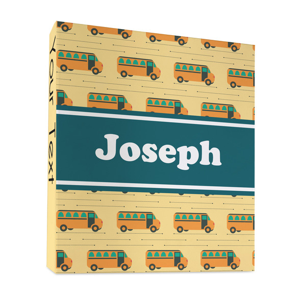 School Bus 3 Ring Binders - Full Wrap - 1" - FRONT