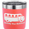 School Bus 30 oz Stainless Steel Ringneck Tumbler - Coral - CLOSE UP