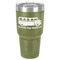 School Bus 30 oz Stainless Steel Ringneck Tumbler - Olive - Front