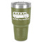 School Bus 30 oz Stainless Steel Tumbler - Olive - Single-Sided (Personalized)