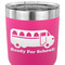 School Bus 30 oz Stainless Steel Ringneck Tumbler - Pink - CLOSE UP