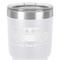 School Bus 30 oz Stainless Steel Ringneck Tumbler - White - Close Up