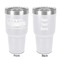 School Bus 30 oz Stainless Steel Ringneck Tumbler - White - Double Sided - Front & Back