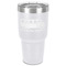 School Bus 30 oz Stainless Steel Ringneck Tumbler - White - Front