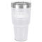 School Bus 30 oz Stainless Steel Tumbler - White - Single-Sided (Personalized)