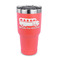 School Bus 30 oz Stainless Steel Tumbler - Coral - Single Sided (Personalized)