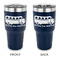 School Bus 30 oz Stainless Steel Ringneck Tumblers - Navy - Double Sided - APPROVAL