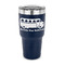 School Bus 30 oz Stainless Steel Tumbler - Navy - Single Sided (Personalized)
