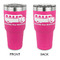 School Bus 30 oz Stainless Steel Ringneck Tumblers - Pink - Double Sided - APPROVAL
