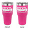 School Bus 30 oz Stainless Steel Tumbler - Pink - Double Sided (Personalized)