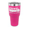 School Bus 30 oz Stainless Steel Ringneck Tumblers - Pink - FRONT