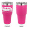 School Bus 30 oz Stainless Steel Ringneck Tumblers - Pink - Single Sided - APPROVAL