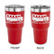 School Bus 30 oz Stainless Steel Ringneck Tumblers - Red - Double Sided - APPROVAL