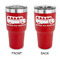 School Bus 30 oz Stainless Steel Tumbler - Red - Double Sided (Personalized)