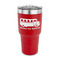 School Bus 30 oz Stainless Steel Ringneck Tumblers - Red - FRONT