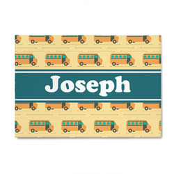 School Bus 4' x 6' Indoor Area Rug (Personalized)