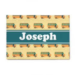 School Bus 4' x 6' Patio Rug (Personalized)