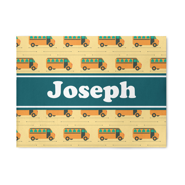Custom School Bus Area Rug (Personalized)
