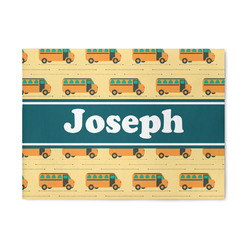 School Bus 5' x 7' Patio Rug (Personalized)