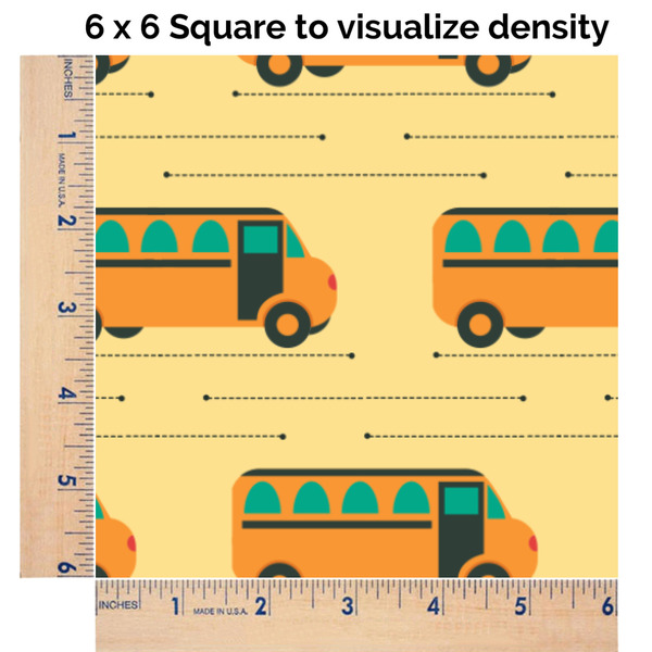 School Bus 6x6 Swatch of Fabric