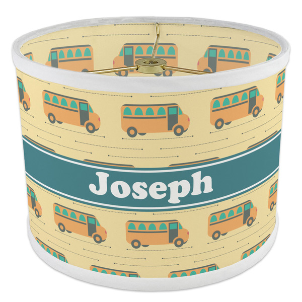 School Bus 8" Drum Lampshade - ANGLE Poly-Film