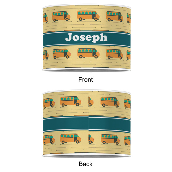 School Bus 8" Drum Lampshade - APPROVAL (Poly Film)