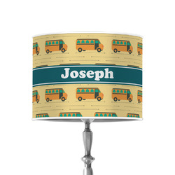 School Bus 8" Drum Lamp Shade - Poly-film (Personalized)