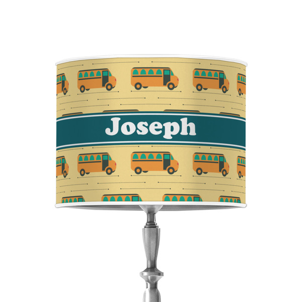 Custom School Bus 8" Drum Lamp Shade - Poly-film (Personalized)
