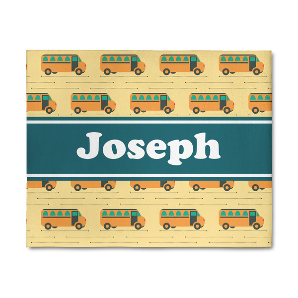 Custom School Bus 8' x 10' Indoor Area Rug (Personalized)