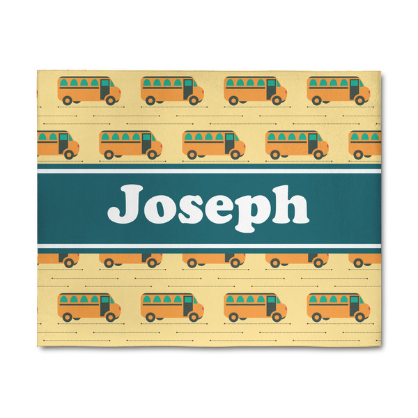 Custom School Bus 8' x 10' Patio Rug (Personalized)