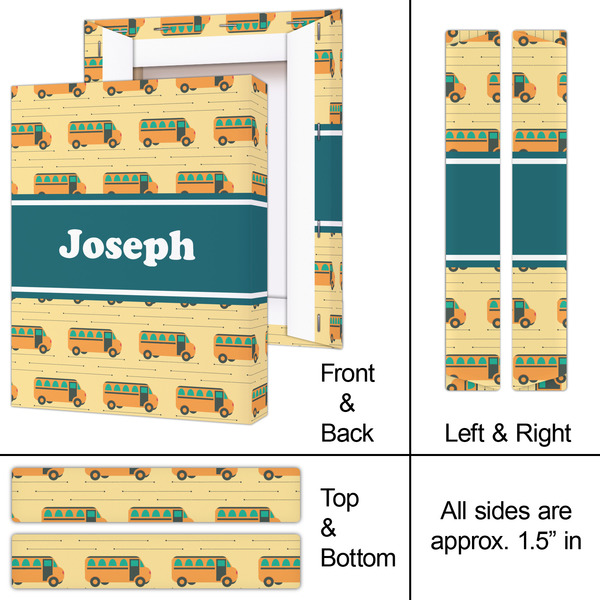 School Bus 8x10 - Canvas Print - Approval