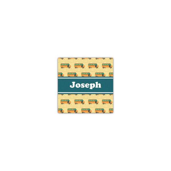 School Bus 8x8 - Canvas Print - Front View