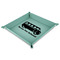 School Bus 9" x 9" Teal Leatherette Snap Up Tray - MAIN