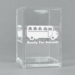 School Bus Acrylic Pen Holder (Personalized)