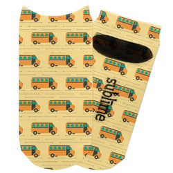 School Bus Adult Ankle Socks (Personalized)