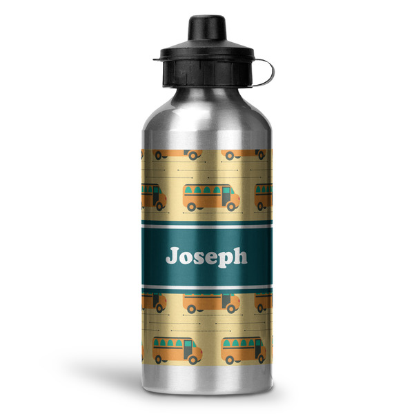 Custom School Bus Water Bottles - 20 oz - Aluminum (Personalized)